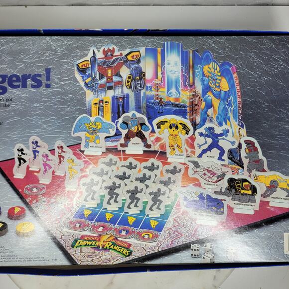 Vintage 1993 Mighty Morphin Power Rangers Board Game MB Milton Bradley Complete - Picture 13 of 16
